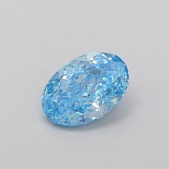 0.32 Ct. Fancy Vivid Blue Oval Lab Grown Diamond