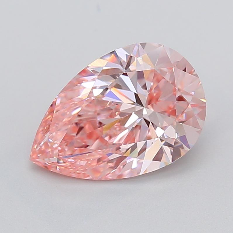 3.00 Ct. Fancy Vivid  Pink Pear Lab Grown Diamond