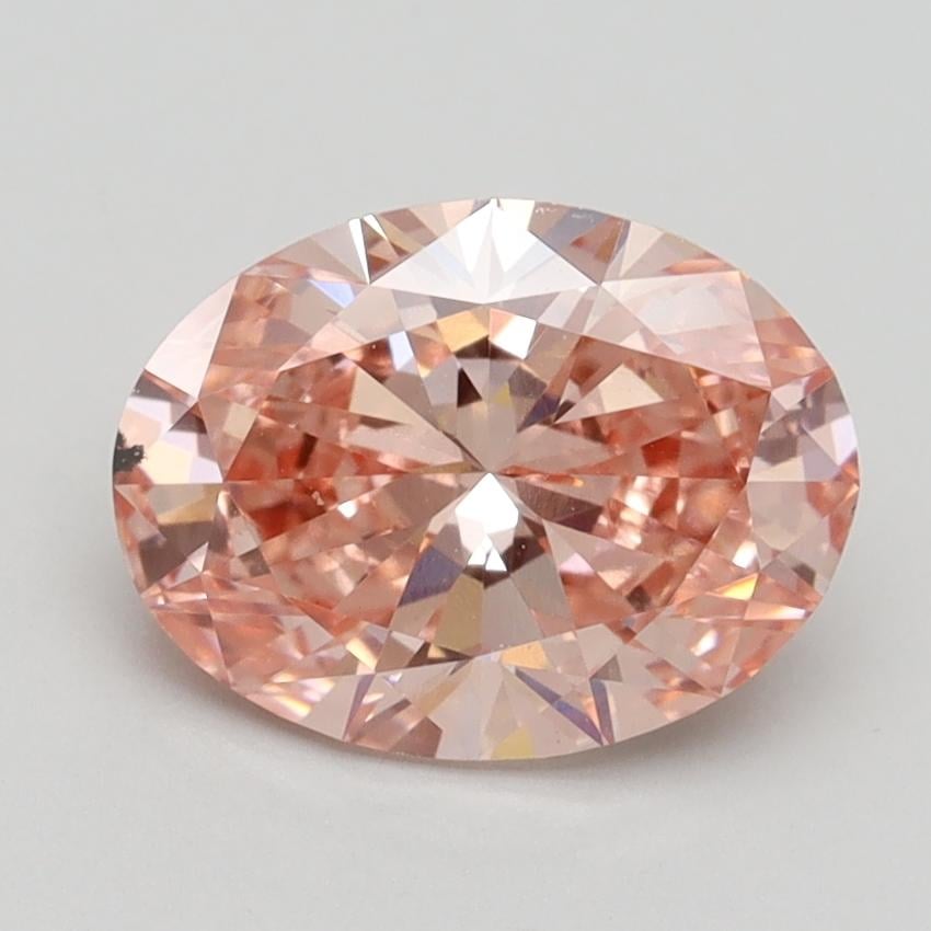 2.00 Ct. Fancy Intense Pink Oval Lab Grown Diamond