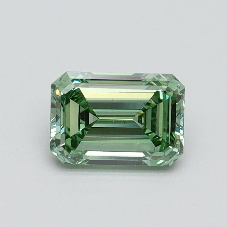 0.70 Ct. Fancy Intense Pacific Green Emerald Lab Grown Diamond