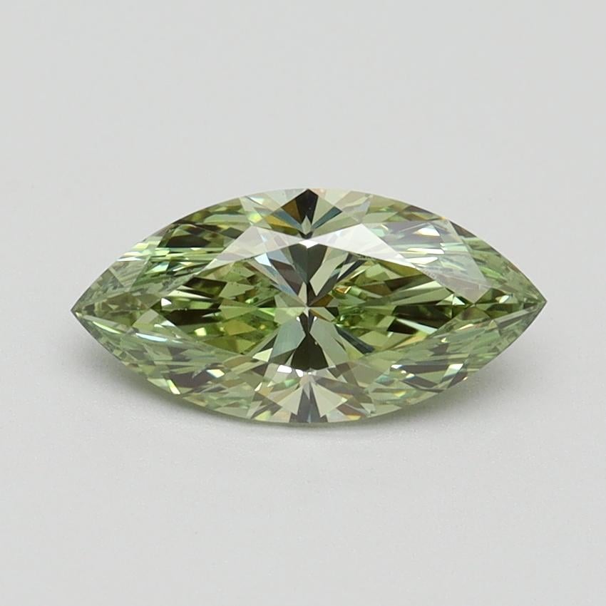 1.00 Ct. Fancy Vivid Green Marquise Lab Grown Diamond