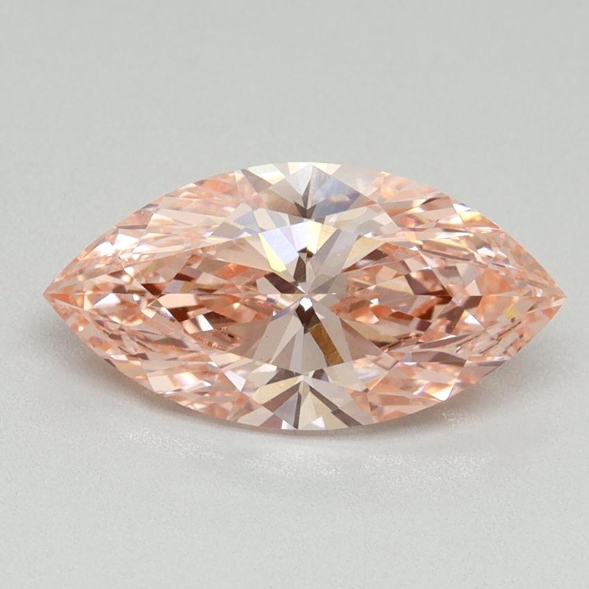 2.01 Ct. Fancy Vivid Pink Marquise Lab Grown Diamond