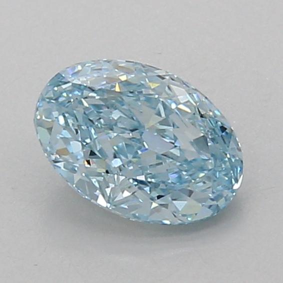 1.02 Ct. Fancy Vivid Blue Oval Lab Grown Diamond