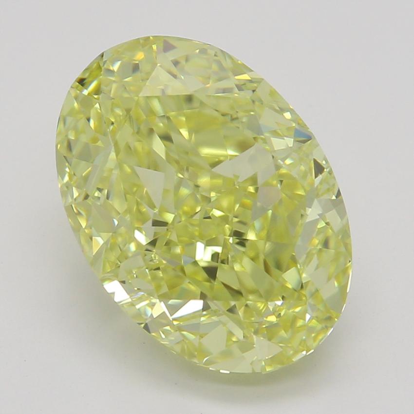 3.03 Ct. Fancy Intense Yellow Oval Diamond