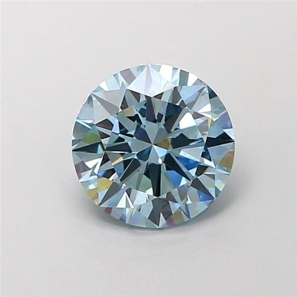 1.20 Ct. Fancy Vivid Blue Round Lab Grown Diamond