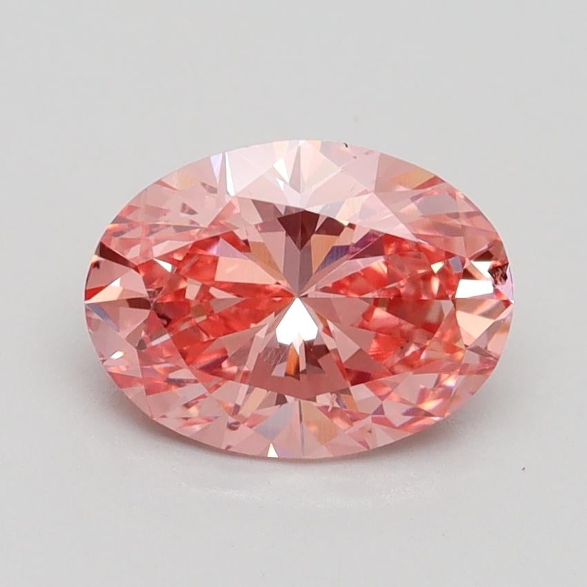 1.50 Ct. Fancy Vivid Pink Oval Lab Grown Diamond