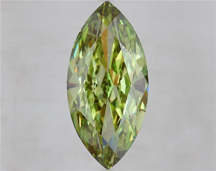 10.02 Ct. Fancy Vivid  Green Marquise Lab Grown Diamond