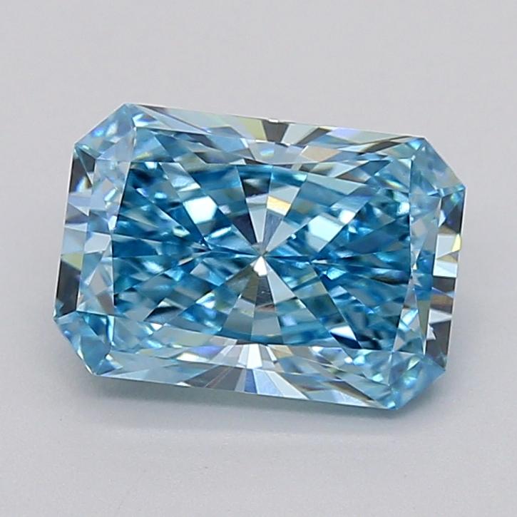 2.11 Ct. Fancy Vivid  Blue Radiant Lab Grown Diamond