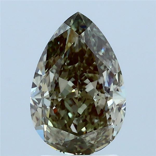 2.06 Ct. Fancy Green Pear Lab Grown Diamond