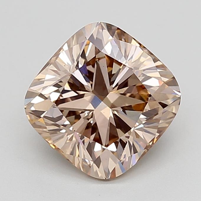 3.06 Ct. Fancy  Brown Cushion Lab Grown Diamond