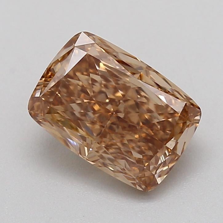 1.05 Ct. Fancy Light  Brown Cushion Lab Grown Diamond