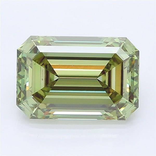 2.53 Ct. Fancy Vivid Green Emerald Lab Grown Diamond