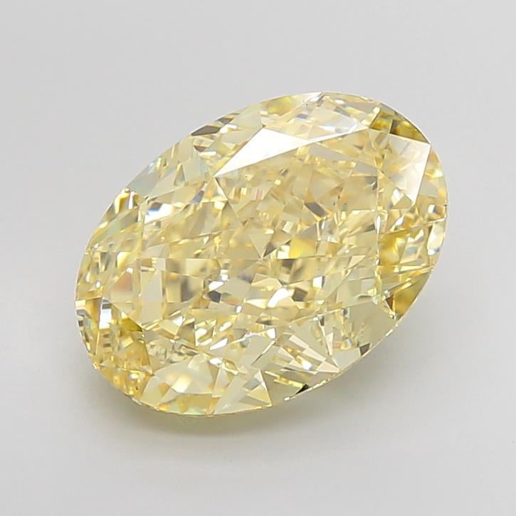 6.99 Ct. Fancy Intense Yellow Oval Lab Grown Diamond