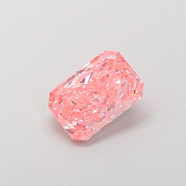 1.63 Ct. Fancy Vivid  Pink Radiant Lab Grown Diamond