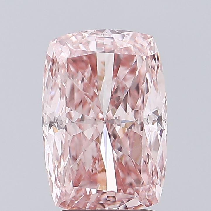 2.54 Ct. Fancy Intense Pink Cushion Lab Grown Diamond