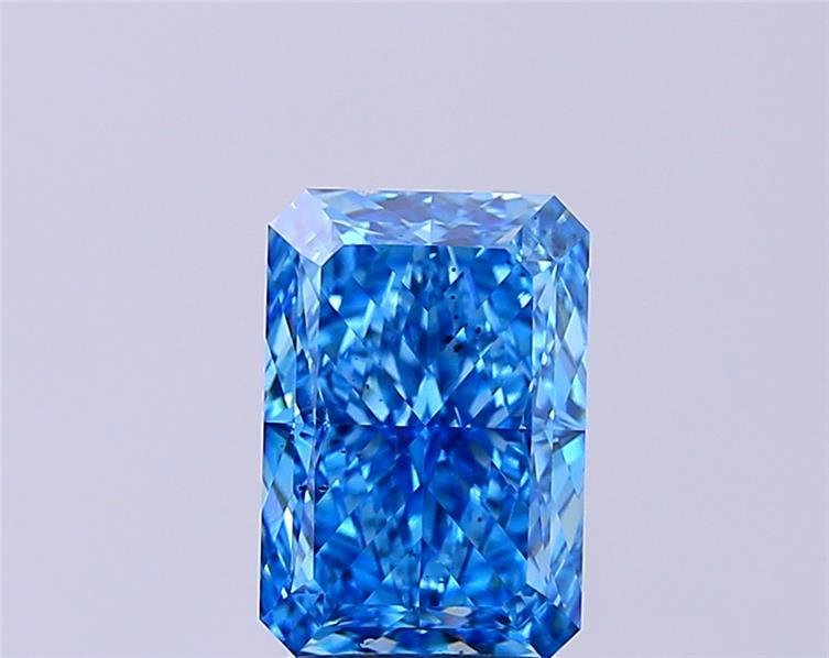 2.60 Ct. Fancy Vivid Blue Radiant Lab Grown Diamond