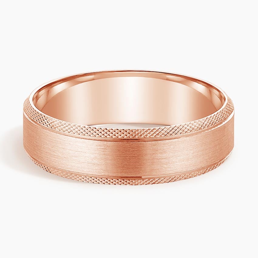 Rose gold diamond engagement ring with surprise diamond details
