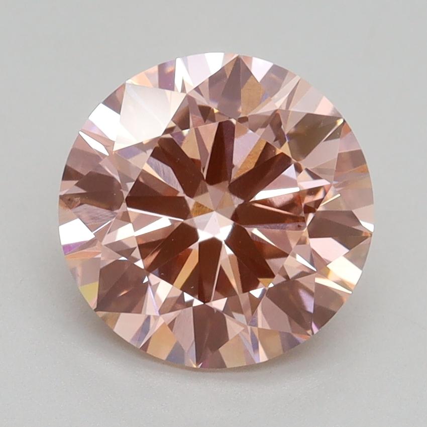 2.50 Ct. Fancy Intense Pink Round Lab Grown Diamond