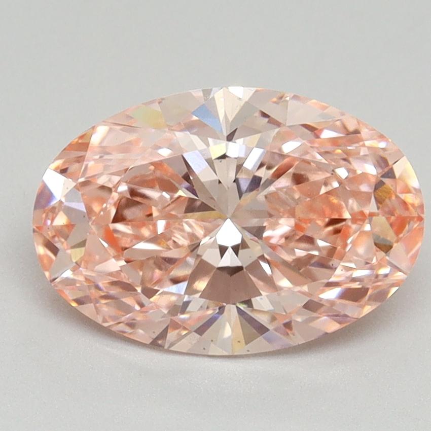 2.16 Ct. Fancy Vivid Pink Oval Lab Grown Diamond