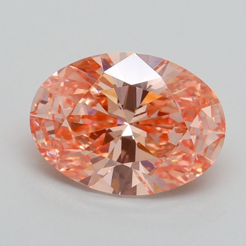 1.67 Ct. Fancy Vivid Pink Oval Lab Grown Diamond
