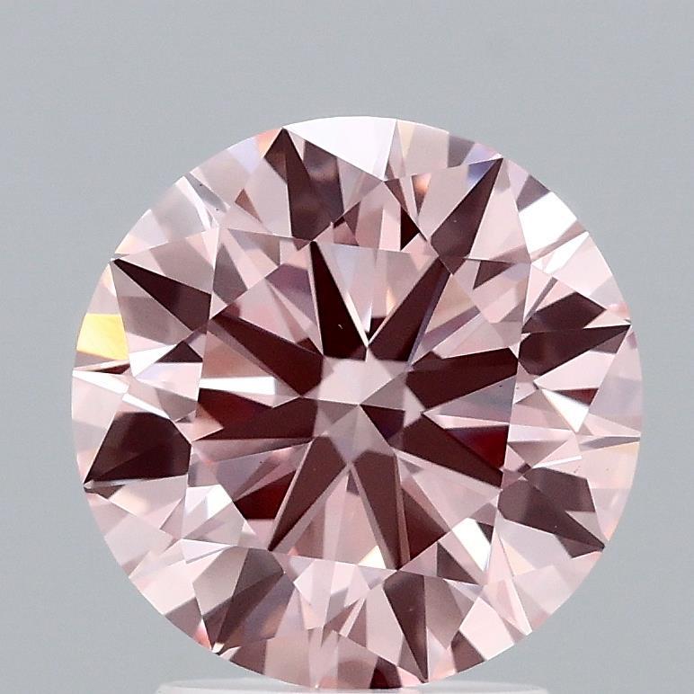 2.42 Ct. Fancy Intense Pink Round Lab Grown Diamond