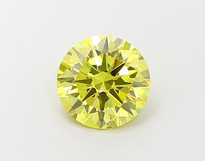 1.01 Ct. Fancy Vivid Yellow Round Lab Grown Diamond