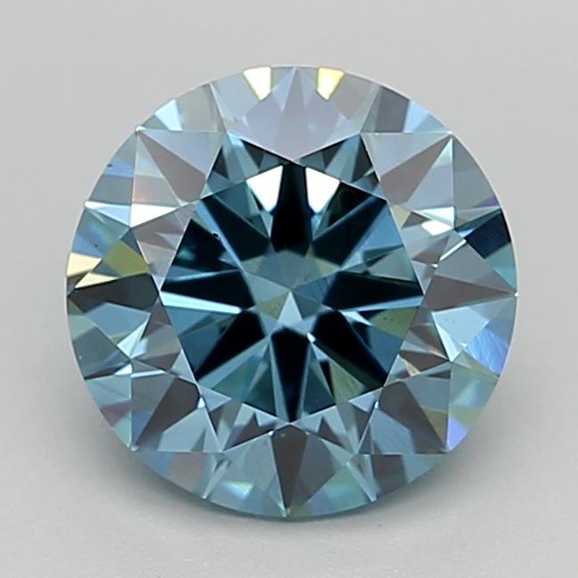 1.50 Ct. Fancy Vivid  Blue Round Lab Grown Diamond