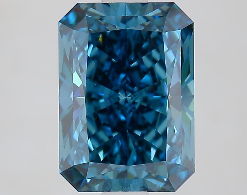 2.10 Ct. Fancy Vivid Blue Radiant Lab Grown Diamond