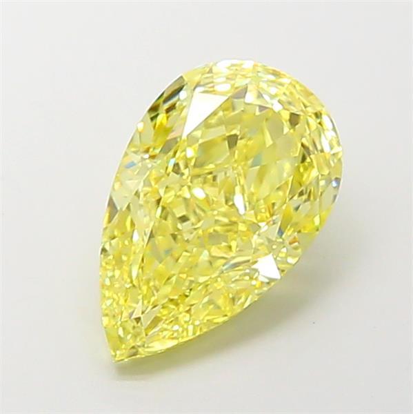 3.55 Ct. Fancy Intense Yellow Pear Lab Grown Diamond