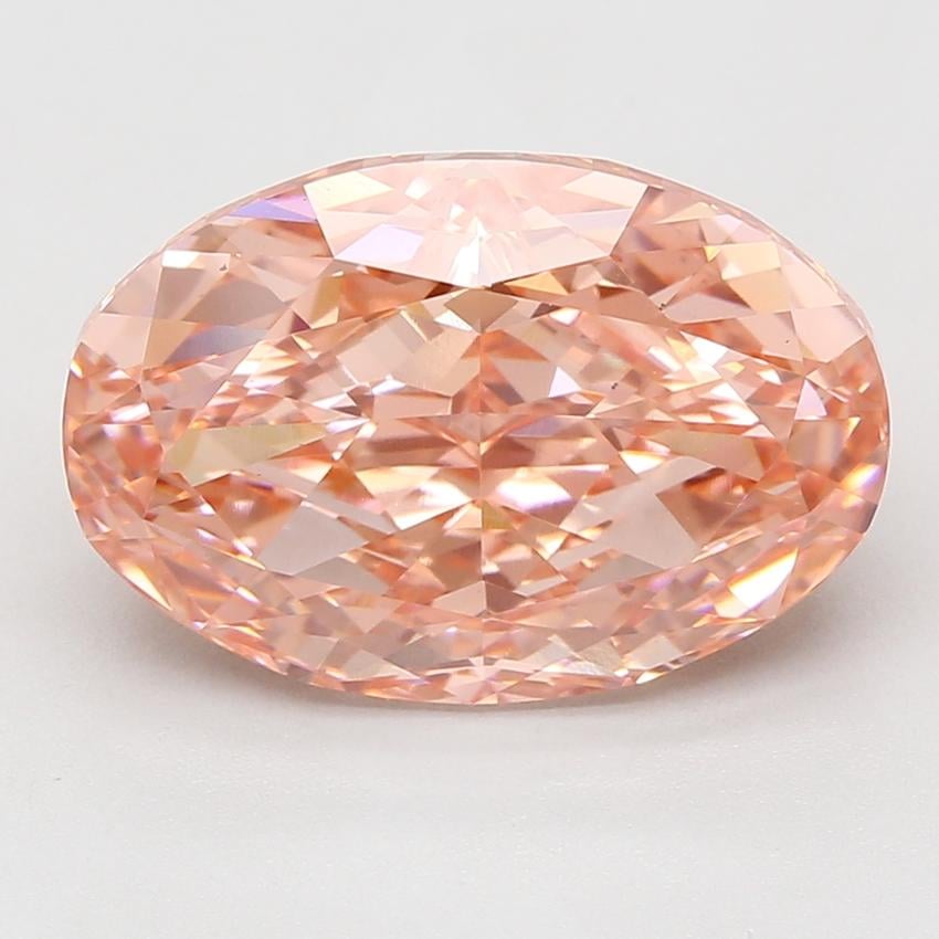 9.00 Ct. Fancy Vivid Pink Oval Lab Grown Diamond