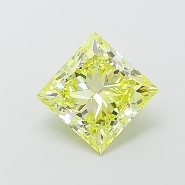 1.05 Ct. Fancy Vivid  Yellow Princess Lab Grown Diamond