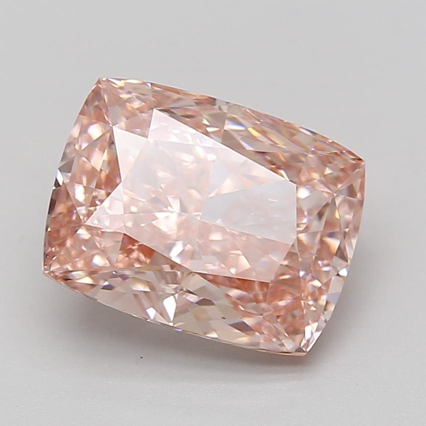 5.09 Ct. Fancy Intense Pink Cushion Lab Grown Diamond