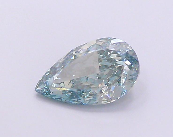 1.87 Ct. Fancy Vivid Green Blue Pear Lab Grown Diamond