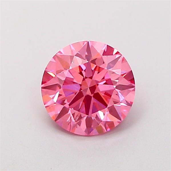 1.35 Ct. Fancy Vivid  Pink Round Lab Grown Diamond