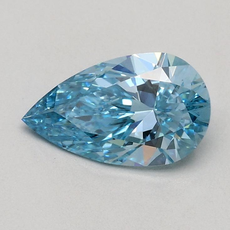 0.54 Ct. Fancy Vivid Blue Pear Lab Grown Diamond