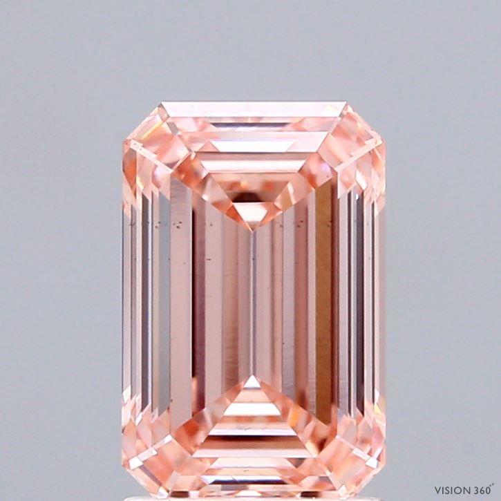 2.09 Ct. Fancy Intense Pink Emerald Lab Grown Diamond