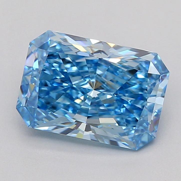 1.00 Ct. Fancy Vivid  Blue Radiant Lab Grown Diamond