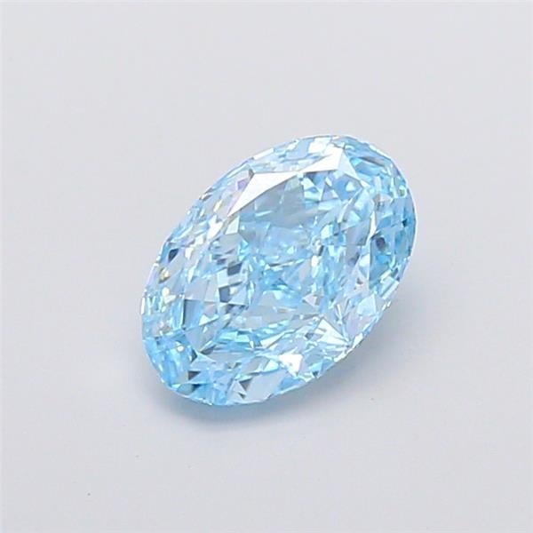 1.39 Ct. Fancy Vivid Blue Oval Lab Grown Diamond