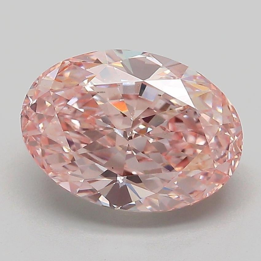 3.56 Ct. Fancy Intense Pink Oval Lab Grown Diamond