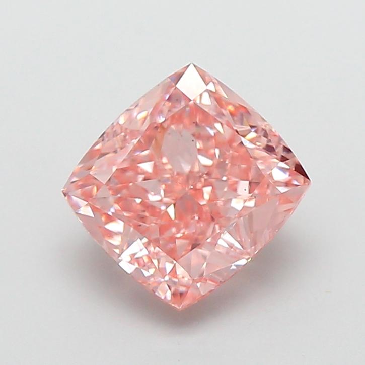 2.02 Ct. Fancy Vivid Pink Cushion Lab Grown Diamond