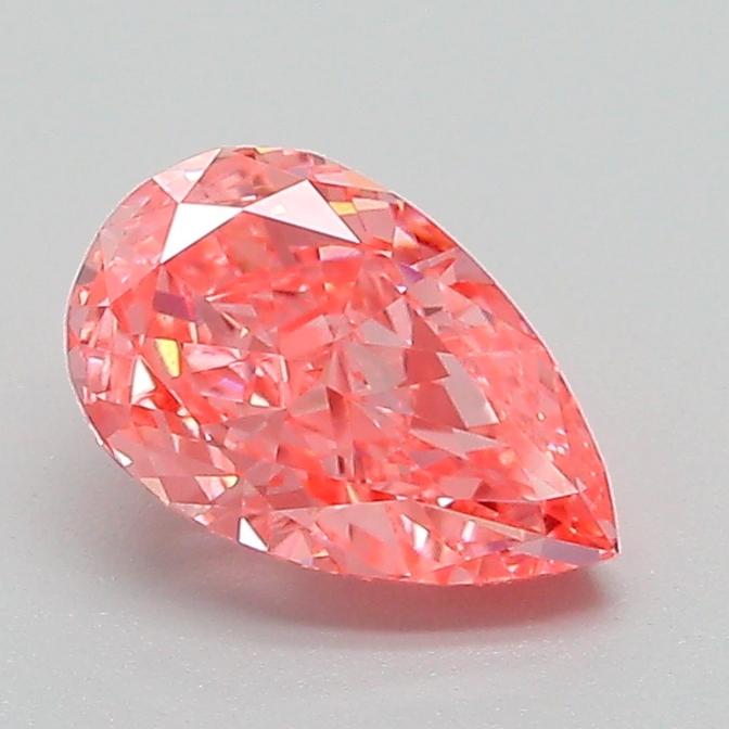 1.02 Ct. Fancy Vivid Pink Pear Lab Grown Diamond