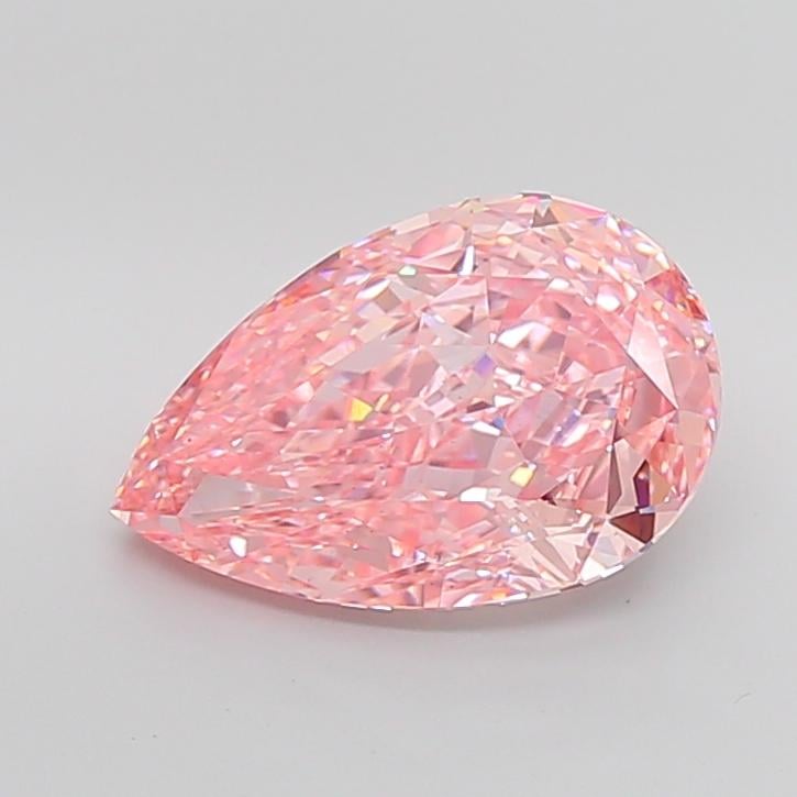 7.69 Ct. Fancy Vivid Pink Pear Lab Grown Diamond