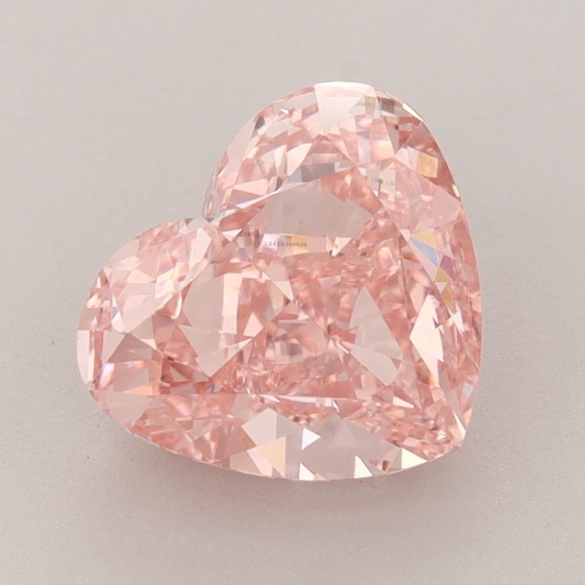 2.59 Ct. Fancy Vivid  Pink Heart Lab Grown Diamond