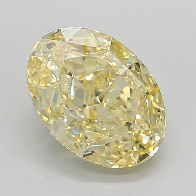 2.14 Ct. Fancy Intense Yellow Oval Lab Grown Diamond