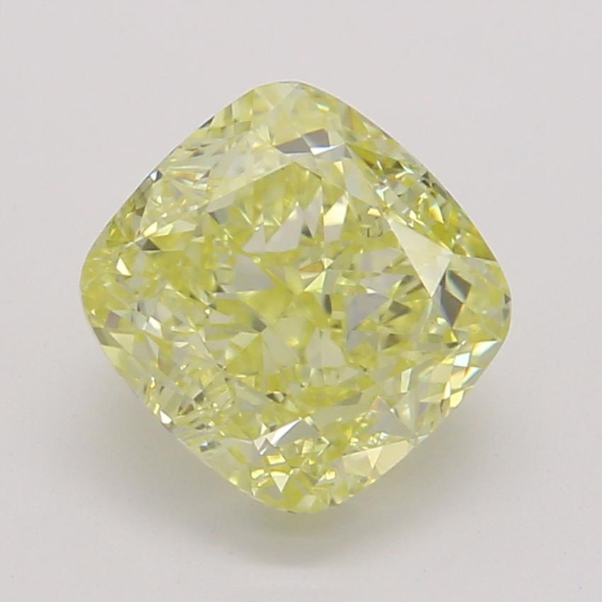 1.04 Ct. Fancy Intense Yellow Cushion Diamond