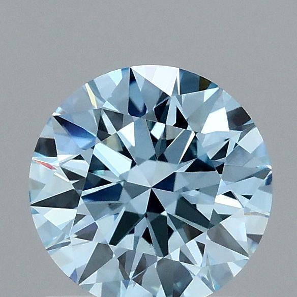 1.03 Ct. Fancy Vivid Blue Round Lab Grown Diamond