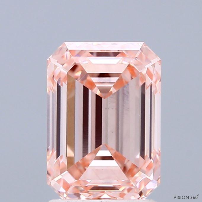 2.07 Ct. Fancy Intense Pink Emerald Lab Grown Diamond
