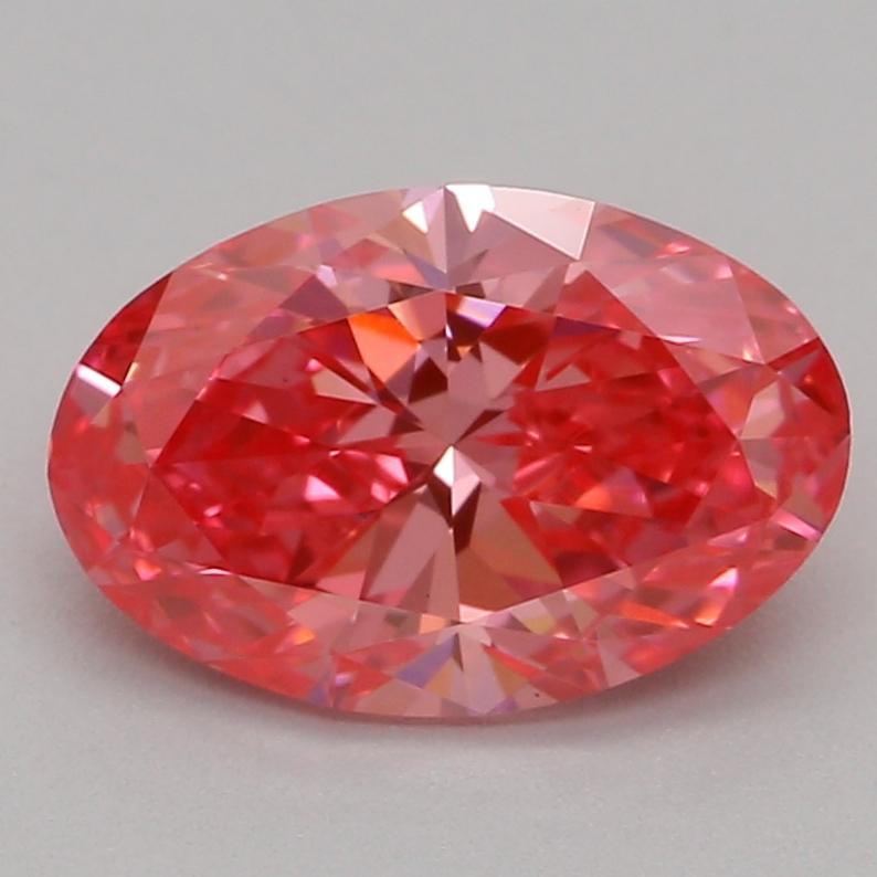 1.01 Ct. Fancy Vivid Pink Oval Lab Grown Diamond