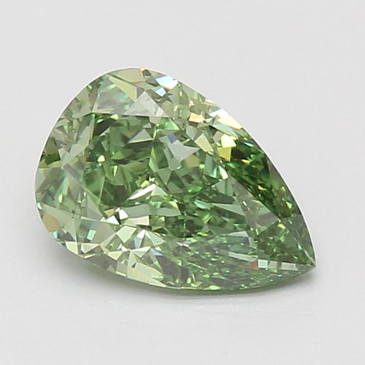 2.04 Ct. Fancy Vivid Green Pear Lab Grown Diamond