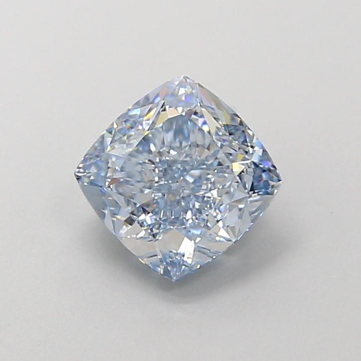 1.72 Ct. Fancy Intense  Blue Cushion Lab Grown Diamond